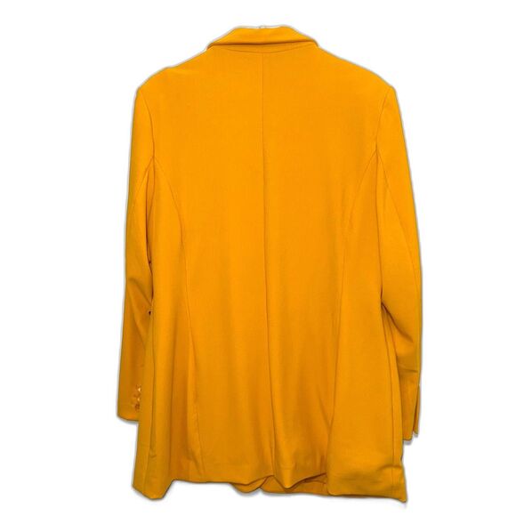 Boston Proper Beyond Travel Classic Boyfriend Blazer - Marigold 16 - Picture 2 of 7